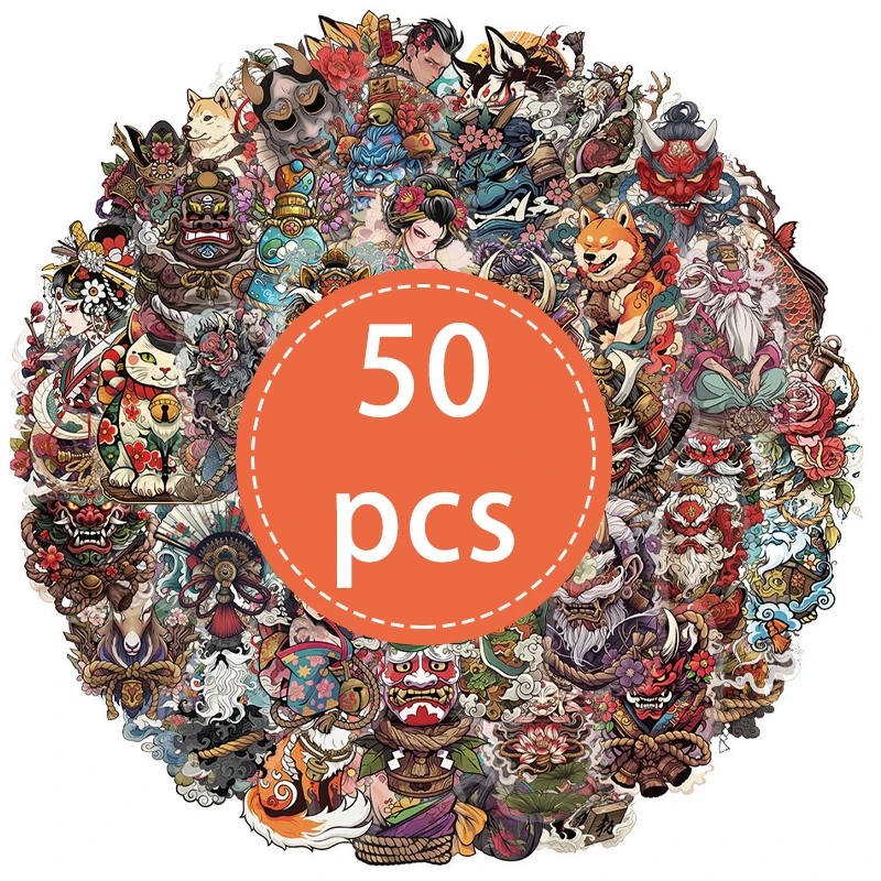 

Набор из 50 прозрачных японских татуировок XIURAN