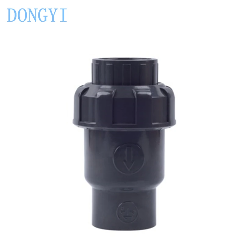 Шаровой обратный клапан UPVC Водяной обратного потока Промежуточный ПВХ труба DN15