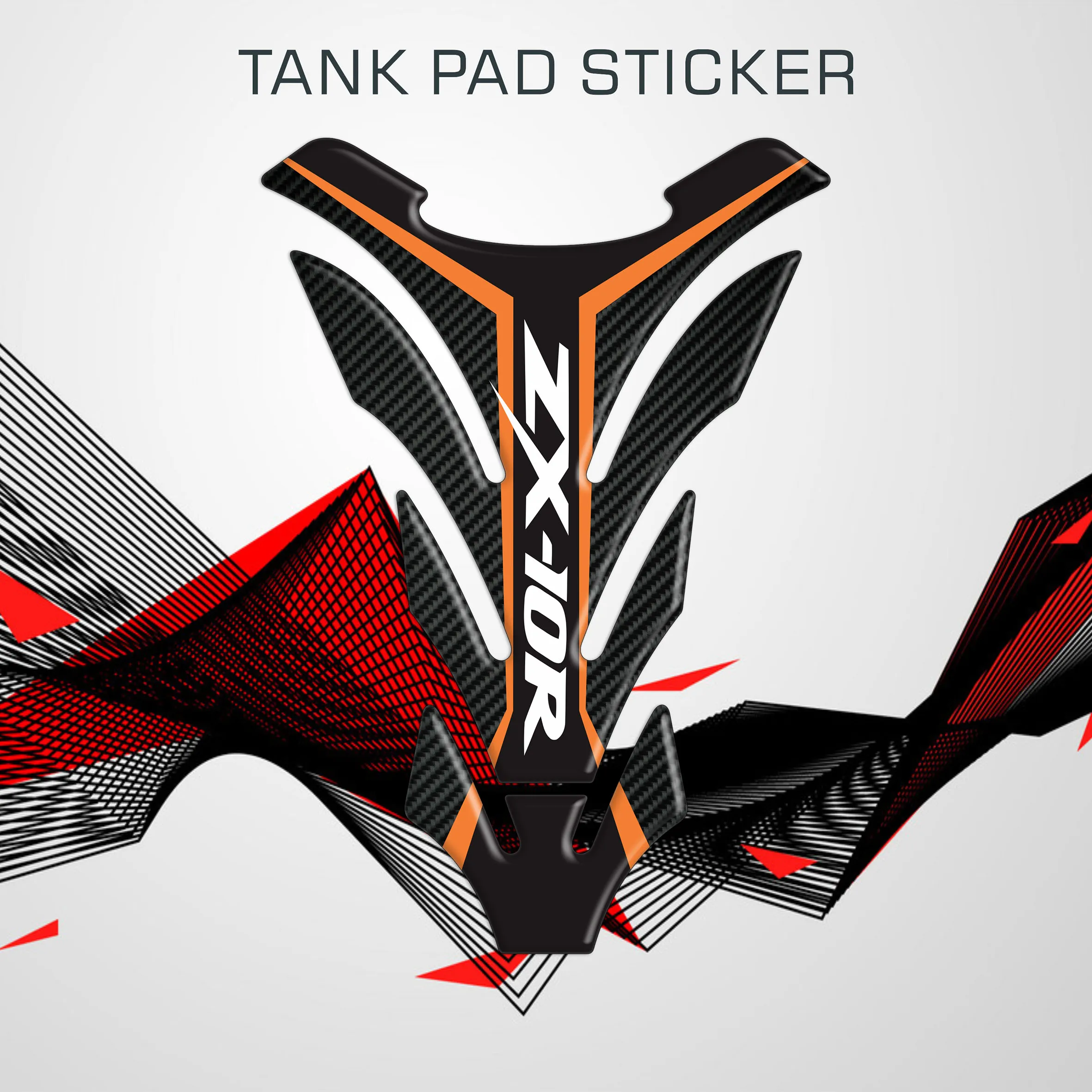 

For Ninja ZX6R ZX10R Z1000 Z1000SX Z800 Z750 Z650 ER6N VN650 Tank Pad Fuel Oil Tank Decal Protector Cover