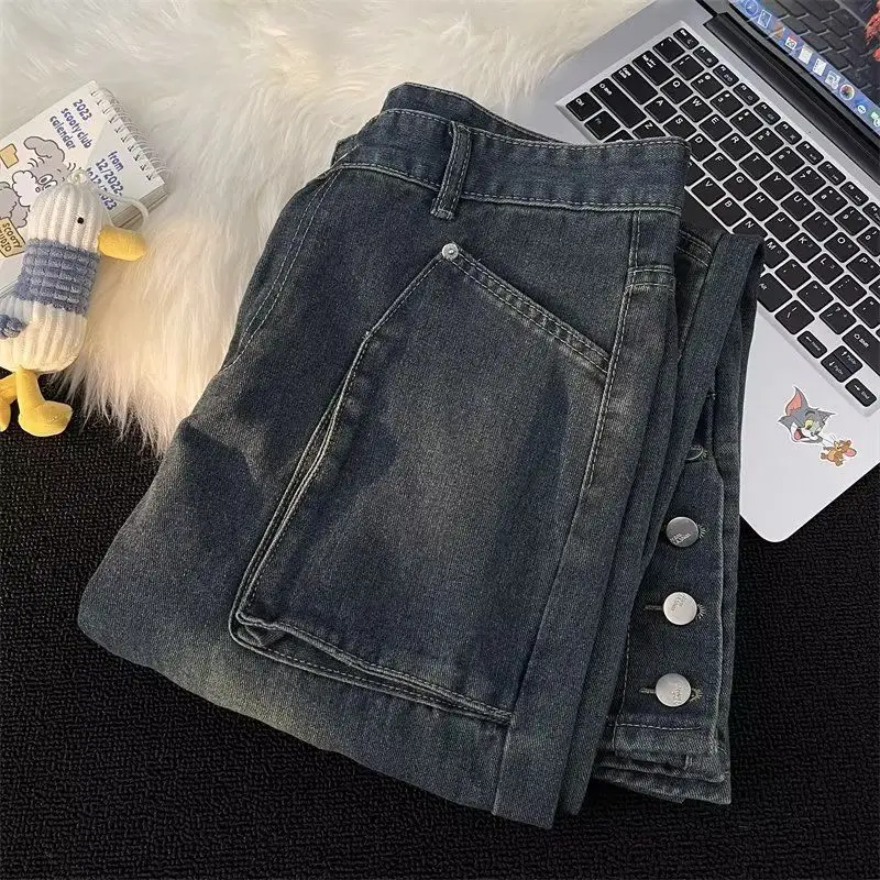 Американские мужские и женские модные персонализированные брюки с прямыми