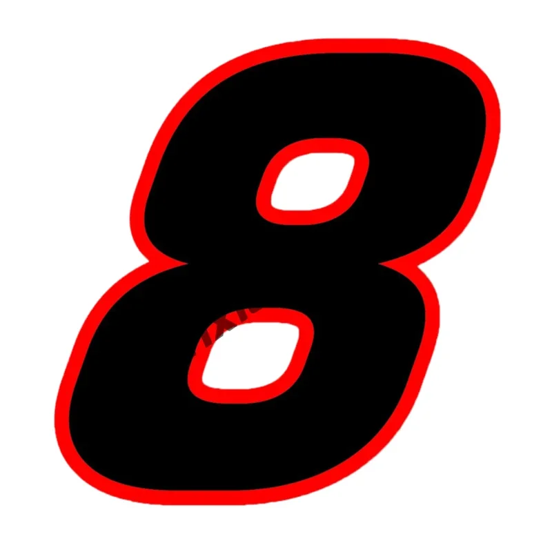 Разные размеры съемная наклейка на автомобиль гоночные номера 0123456789