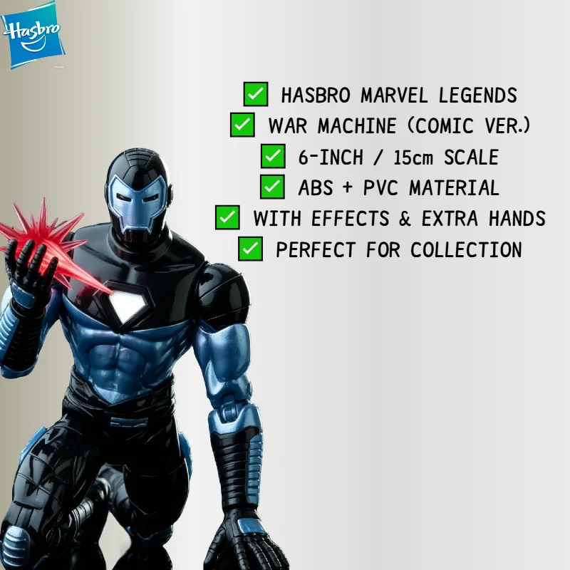 Фото В НАЛИЧИИ: Оригинальная коллекционная фигурка War Machine от Hasbro Marvel Legends Comic Edition, модель для подарка или украшения. №2