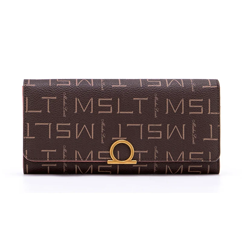 MashaLanti Fashion Leather Women Wallet Long Purse Card Holder Designer Brand Female Purse Clutch Bags
