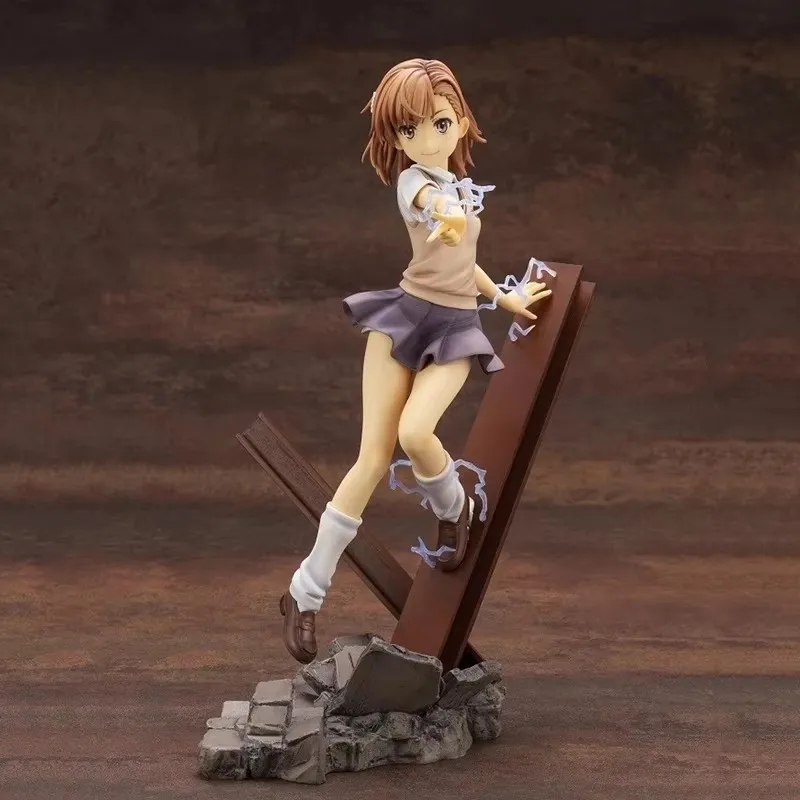 Фото Аниме-фигурка Misaka Mikoto из To Aru Majutsu No Index III, 22 см, в школьной форме, коллекционная модель, кукла, игрушка, подарок №2