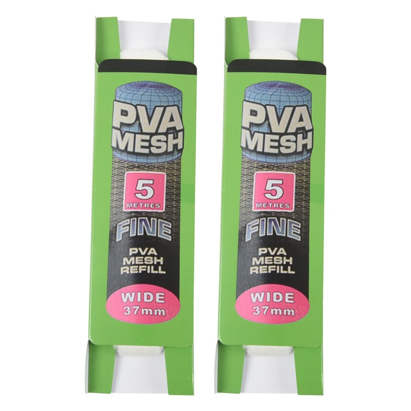 

2X 5M PVA 37Mm Wide Mesh Refill Carp Fishing Stocking Boilie Rig Bait Wrap Bags