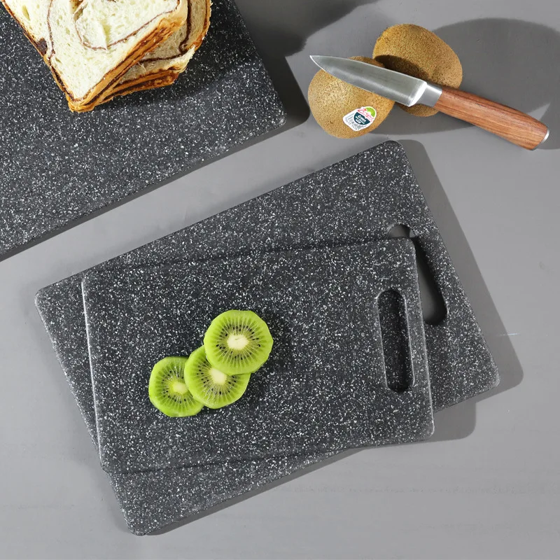 

Marble Appearance Plastic Cutting Board Double-Sided Chopping Board Kitchen Fruit Cutting Board Kitchen Rolling Chopping Board