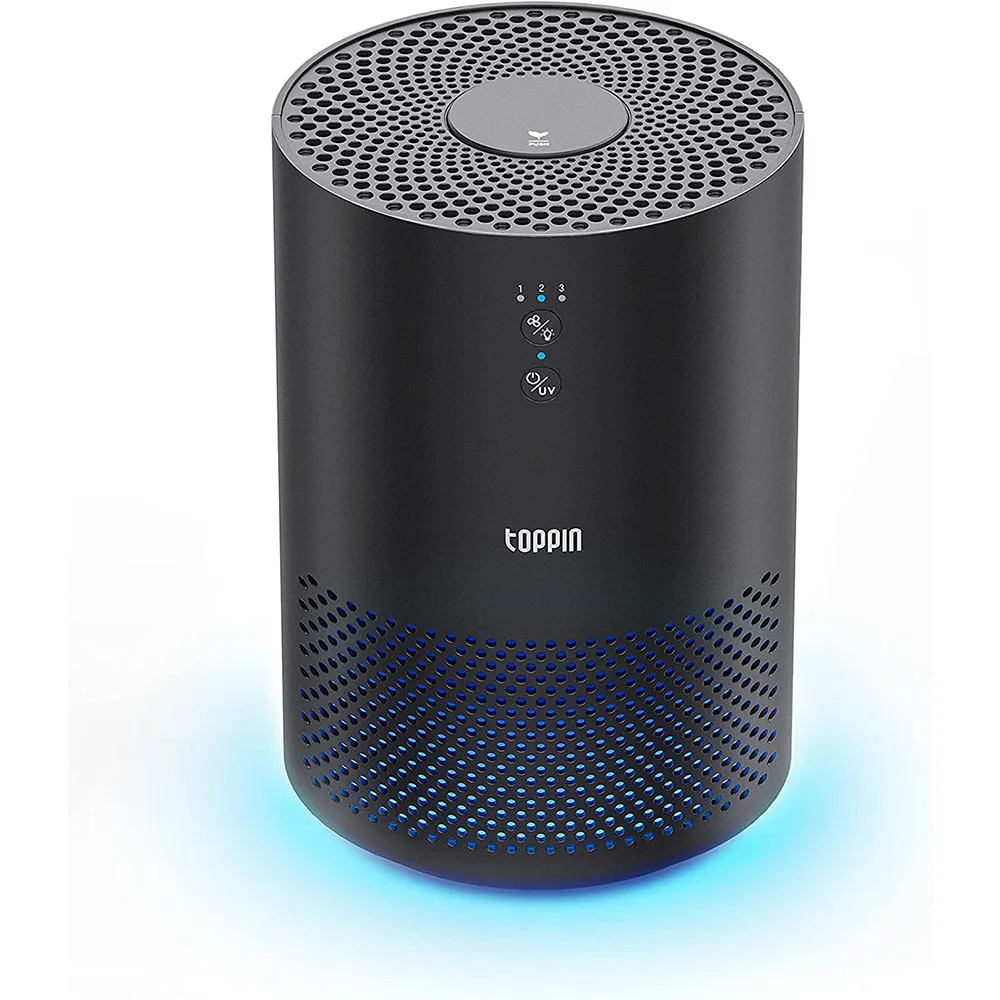 

TOPPIN HEPA Air Purifiers for Home Pets Hair-for Bedroom with UV Light, Air Purifier for Dust Odors Smoke Pollen Eliminate