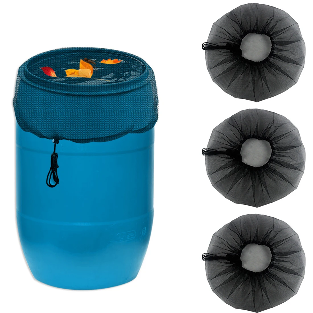 

Rain Collect Tool Water Collection Buckets Cover Water Tank Protect Lid Mesh Cover Netting Rain Barrels Outdoor Garden Supplies
