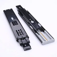 soft close full extension drawer slides width 45mm drawer runners black guide glides furniture hardware for cabinets rail