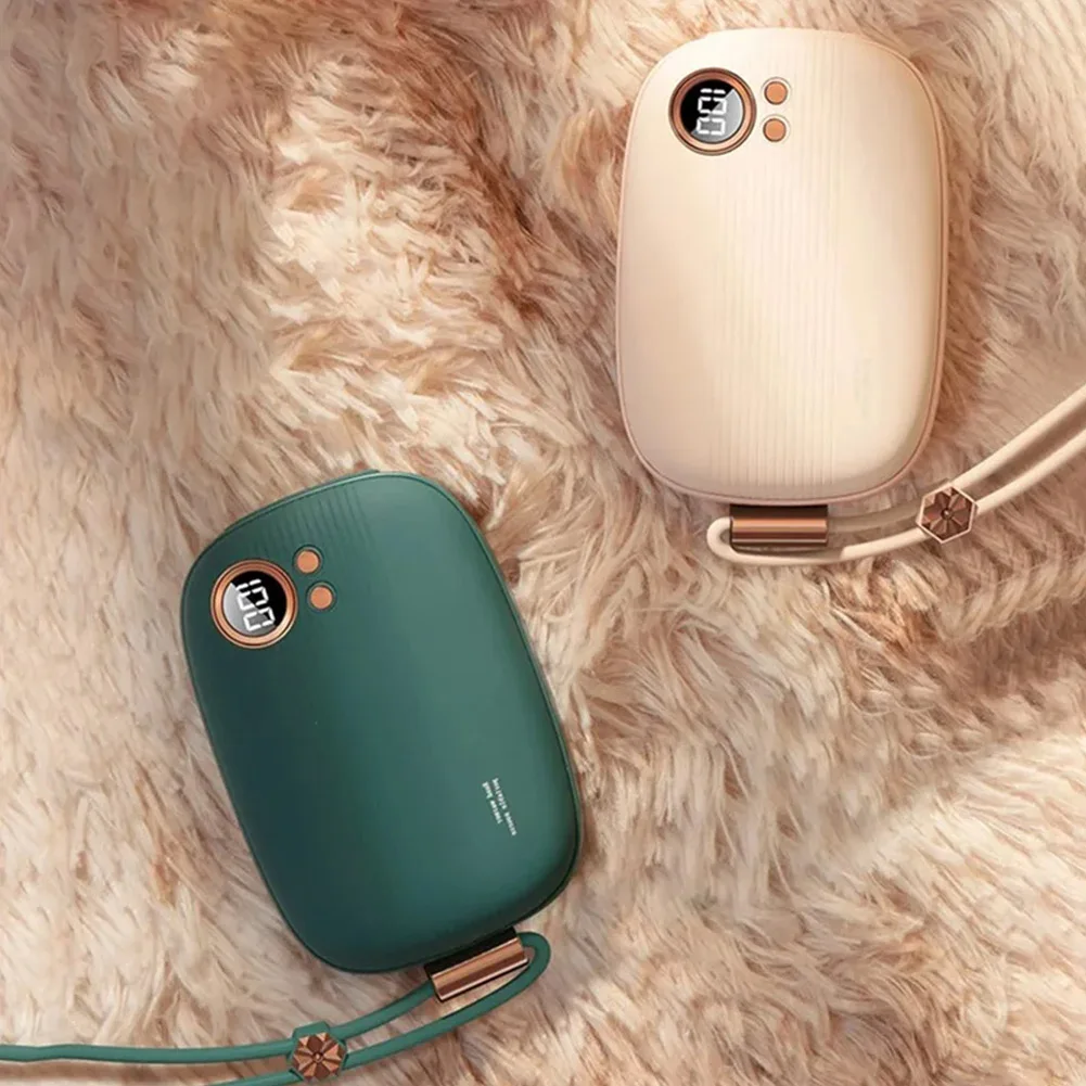 Портативная грелка для рук мини-грелка 10000 мАч карманная с подвесной веревкой