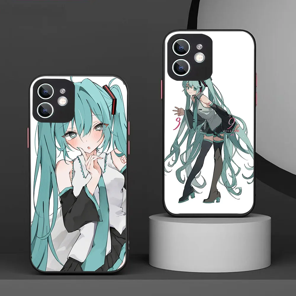 Черный силиконовый чехол WBA-14 Hatsune-Miku для OPPO A3 5 9 15 16 17 38 40 52 53 54 57