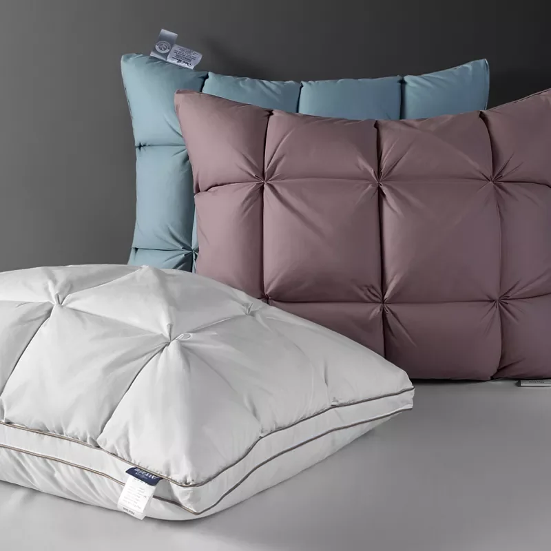

2023 Peter Khanun 3D Bread Goose Down and Feather Bed Pillows for Sleeping 100% Cotton Cover with Natural Filling King Queen Siz
