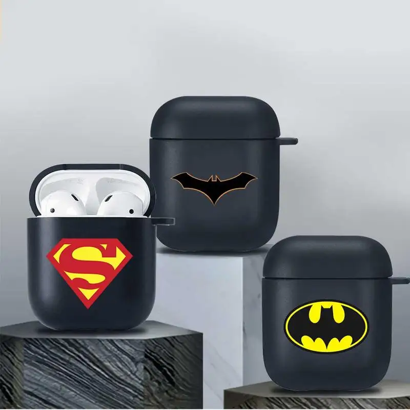 

Earphone Clear Cases For Airpods 1 2 Suitable for Apple Airpods 2 1 Wireless Accessory Superman Batman Wonder Woman Soft Case