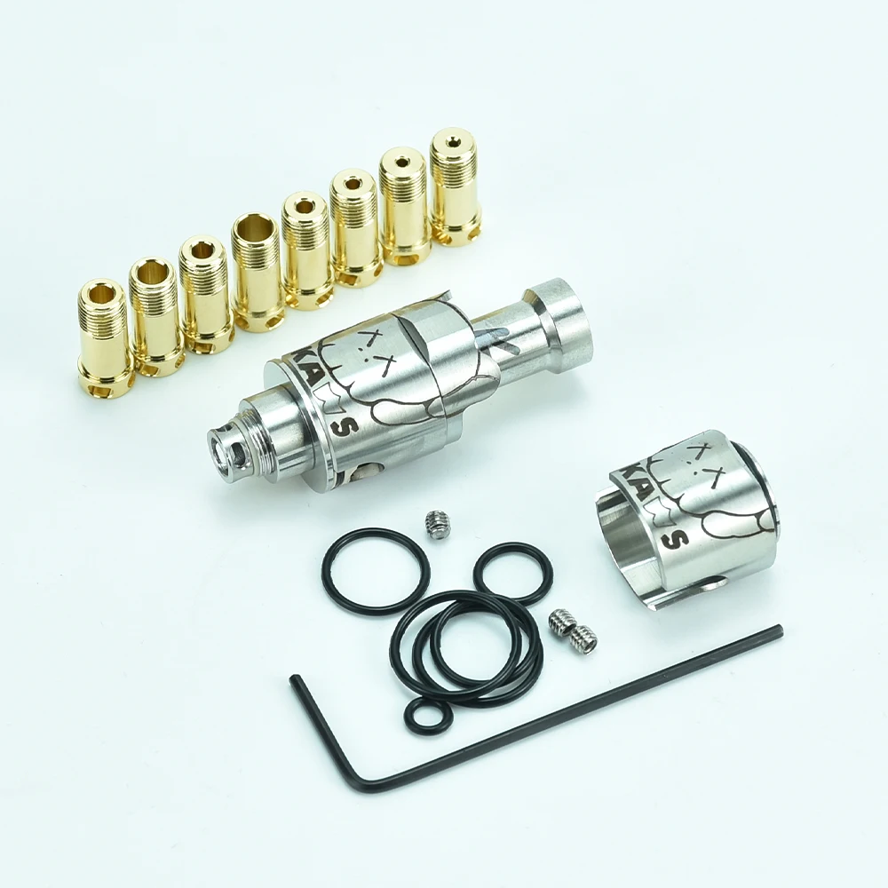 Monarchy M2-Kaws Style RBA Bridge for SXK 60W/70W Billet / BB / Boro / Pulse AIO 1 / 1.2 / 1.5 / 1.8 / 2 / 2.5 / 3 / 3.5mm Pin