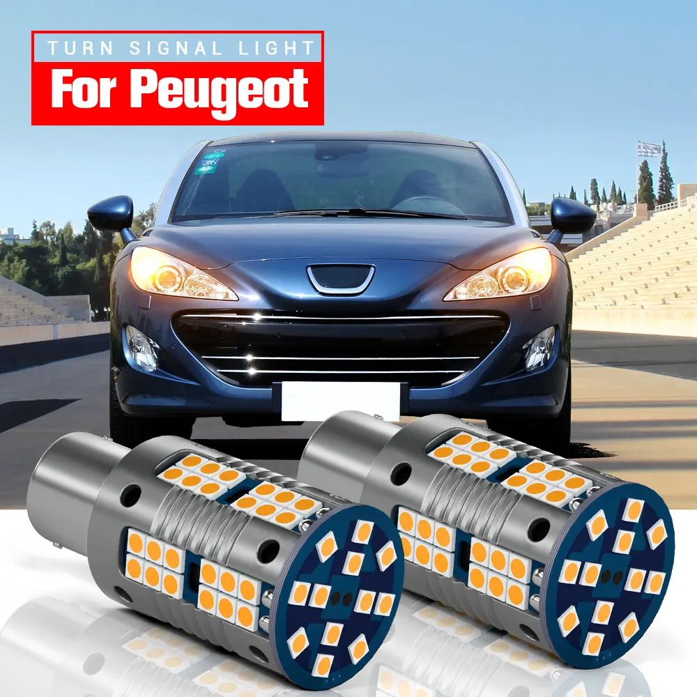 

2pcs LED Turn Signal Light PY21W BAU15S Canbus For Peugeot 106 108 206 207 CC SW 208 301 406 508 807 Bipper Rifter Traveller