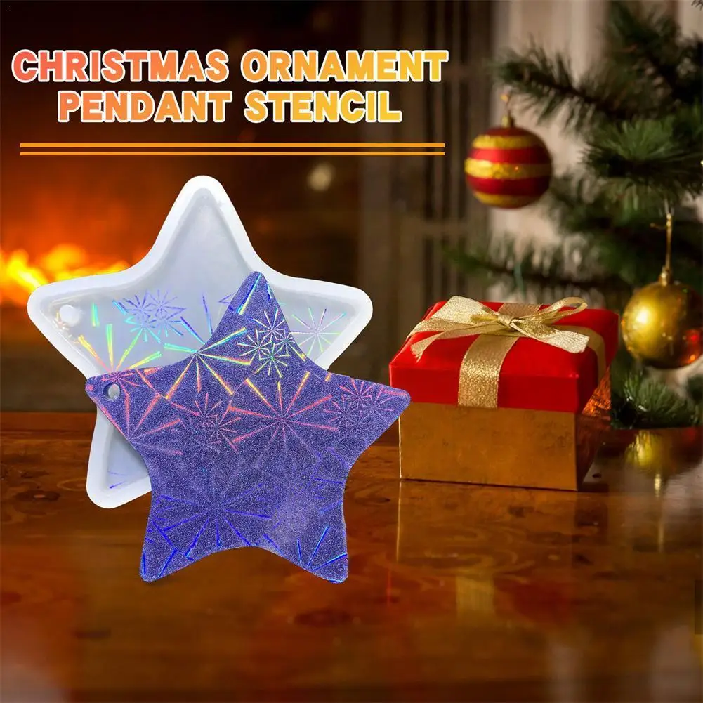 

Diy Multi-style Holographic Earring Resin Mold Light And Shadow Star Moon Shape Earring Pendant Silicone Mold For Jewelry M R6x1