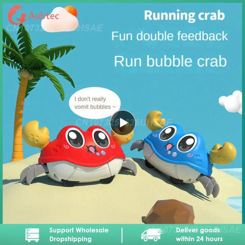 

1~10PCS Toy Cartoon Childrens Educational Crab Shape Crawling Slide Toy