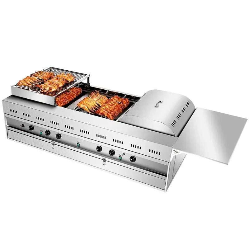 Автоматическая роторная духовка для курицы газовая автоматическая