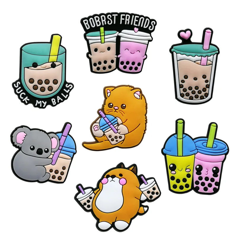 1 шт. подвеска для обуви в виде молочного чая |