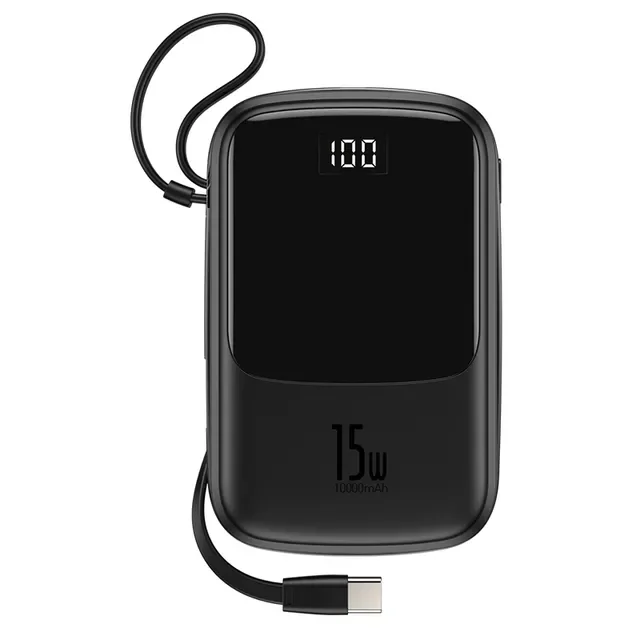 Внешний мини-аккумулятор на 10000 мА · ч с портом USB Type-C и поддержкой быстрой зарядки