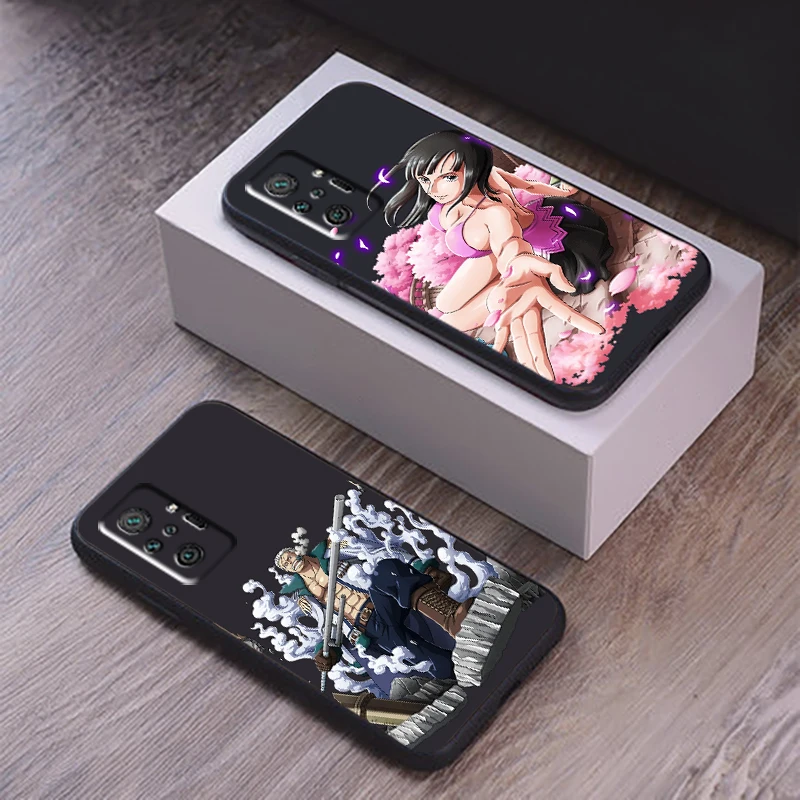 

ONE PIECE Anime Phone Case For Xiaomi Redmi 9 9T 9i 9AT 9A 9C 10S Note 9 10 Pro MAX 5G Liquid Silicon Silicone Cover Coque