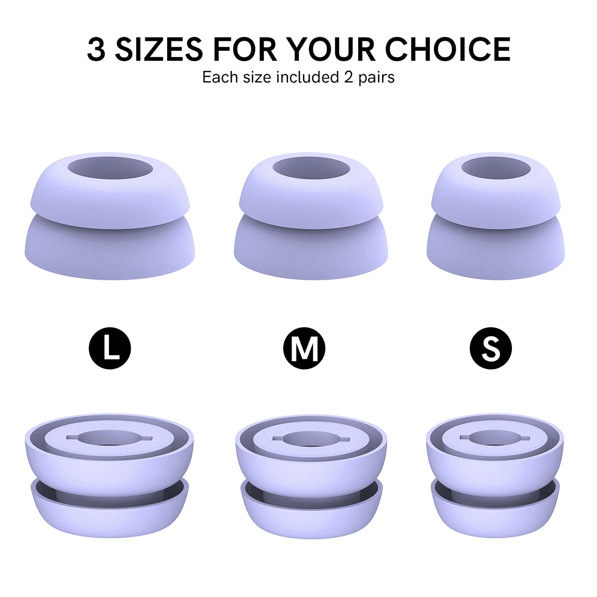 

12Pcs Silicone Ear Tips Anti-drop Double Flange for Samsung Galaxy Buds Pro Eartips Buds 2 TWS Wireless Noise Reduction Tips