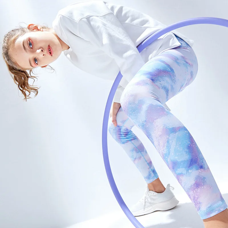 Spring 2022 Private Label Parent-Child Yoga Attire Printed High Waist Legging