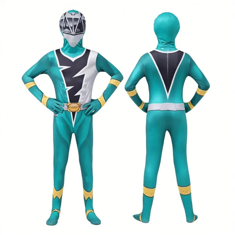 Фото Костюмы для косплея Kishiryu Sentai Ryusoulger, детский комбинезон на все тело, комплект с шлемом, наряд для вечеринки на Хэллоуин, наряд супергероя, наряд для косплея №5