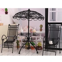 for wltoys 144001 3pcsset 112 dollhouse miniature outdoor coffee table chair dollhouse furniture garden decor accessories