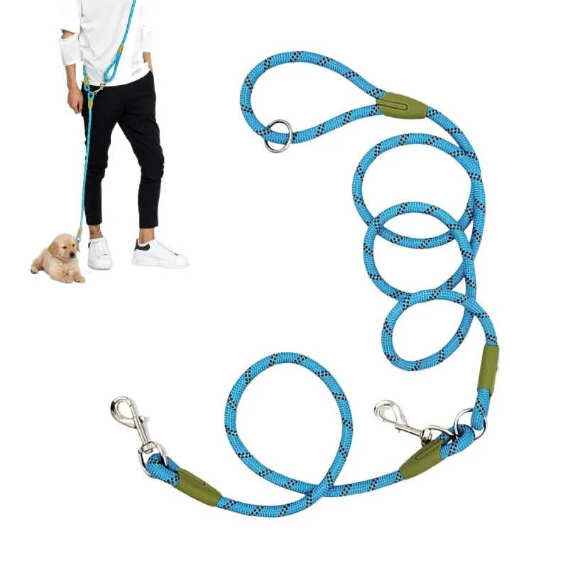 

Dog Reflective Nylon Leashes Pet Chain Traction Rope Leads Strip Walking Running Free Hands Chain Puppy Cat Collar Accessories