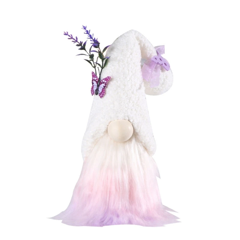 

Лавандовые гномы, украшения для дома, летние гномы, карликовая плюшевая кукла без лица для кухни, многоярусный поднос, подарок на день Святого Валентина