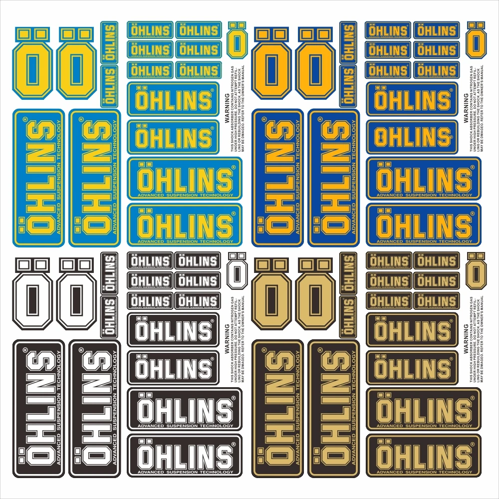 Боковая полоса OHLINS для мотоцикла наклейка на велосипедный шлем Стайлинг