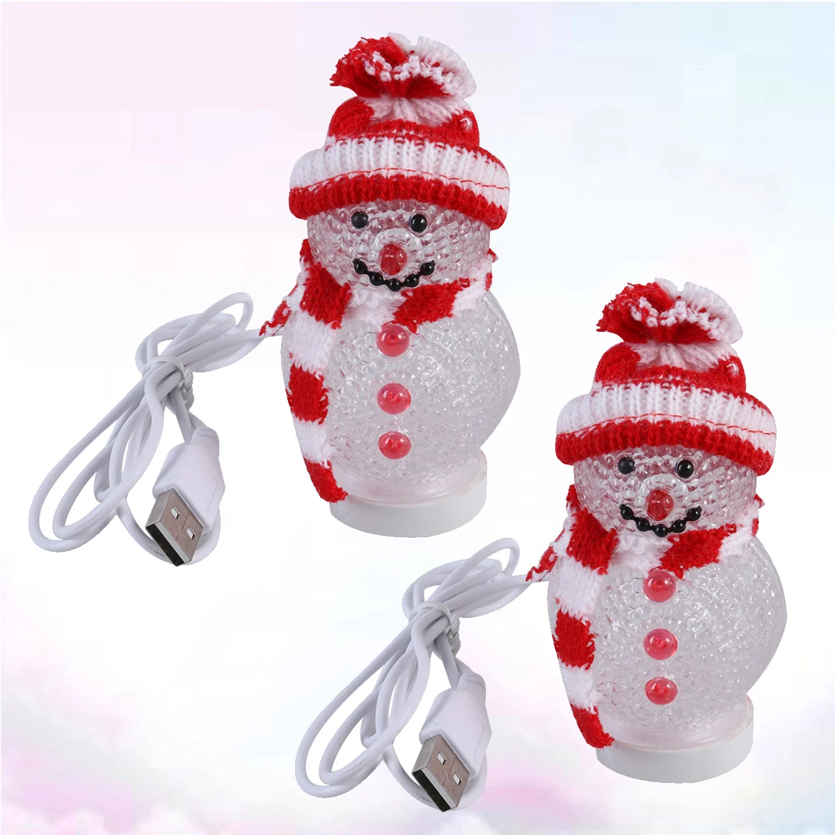

2 Night Christmas Snowman Colorful Lamp Lamp Night Lamp for Living Room