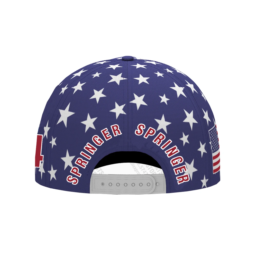 Американская бейсболка индивидуальное имя номер логотип команда Springer США