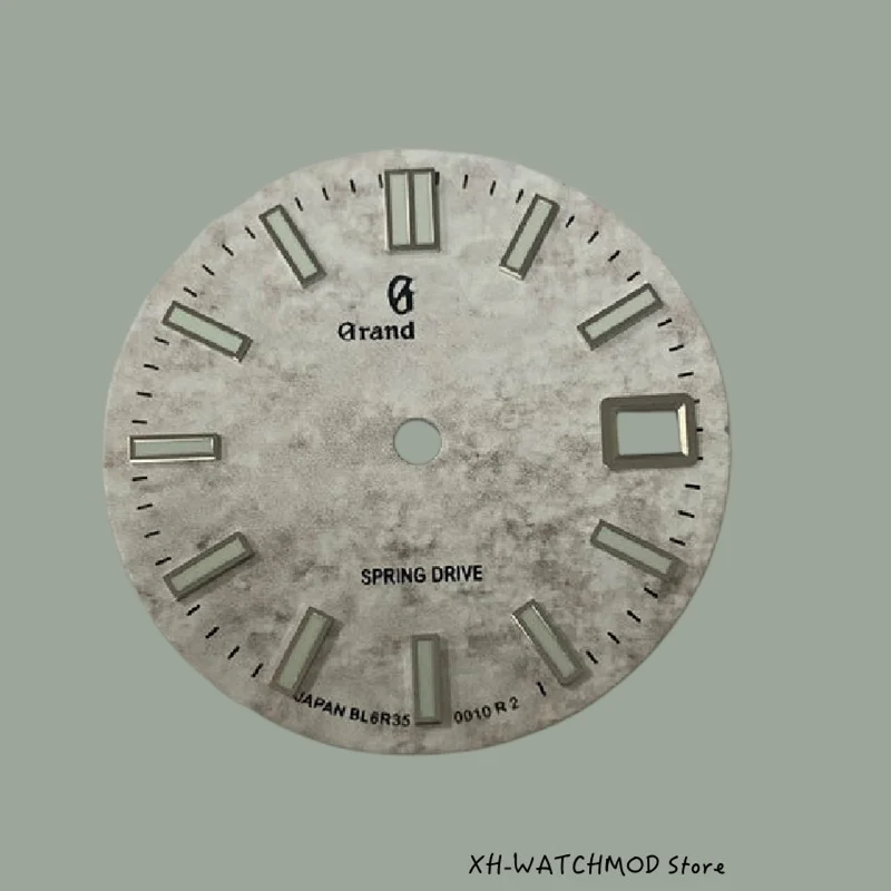 New watch dial 28.5mm red black white mechanical dial green luminous suitable for NH35/NH36/4R/7S movement watch accessories