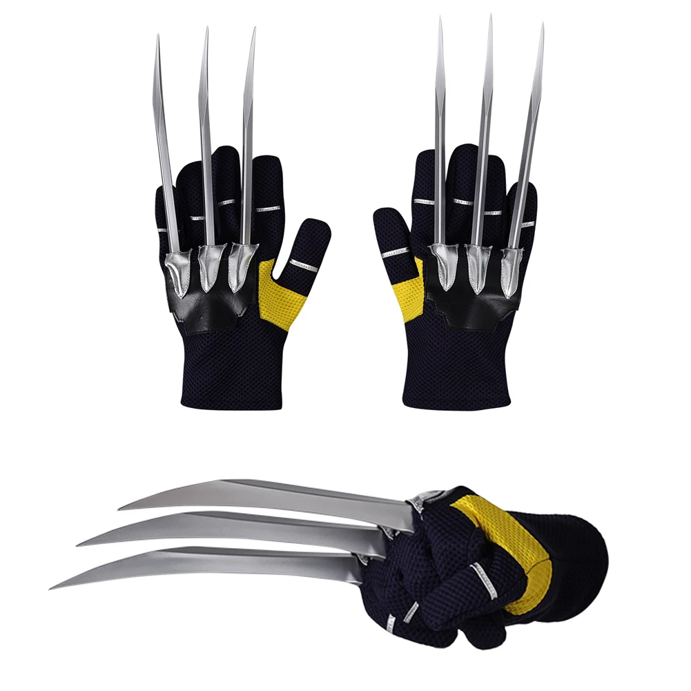 Перчатки с когтями Wolf Logan пластиковые героями фильма Death 3