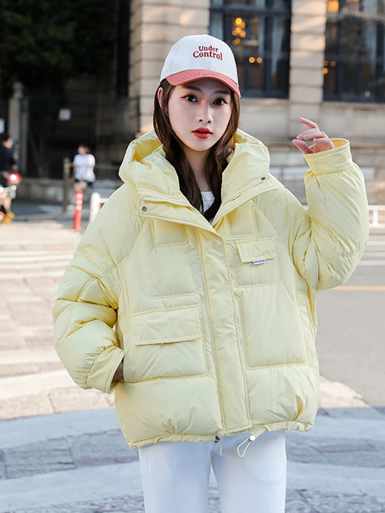 Winte Jacket For Women 7 Solid Colors Oversized Loose Female Padded Coat Hooded Warm Thicken Ladies Jacket Fashion