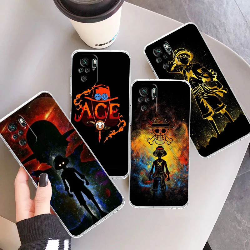 

Anime Hot Cute O-One P-Piece Phone Case For Xiaomi Redmi Note 12 11E 11S 11 11T 10 10S 9 9T 8 Pro Plus 5G Transparent Cover