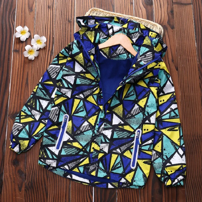 Waterproof Child Coat Baby Boys Girls Jackets Warm Children Outerwear Clothing Detachable Cap Polar Fleece For 3-16 Years Old