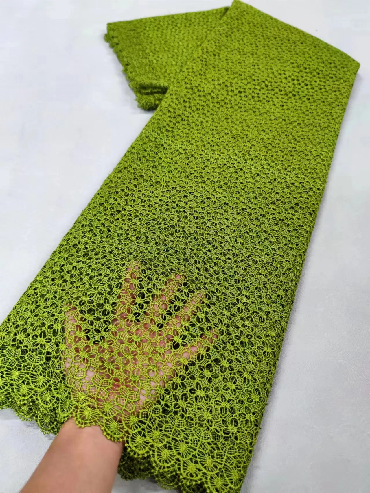 Новейшая розовая жаккардовая кружевная ткань Лидер продаж органза африканский