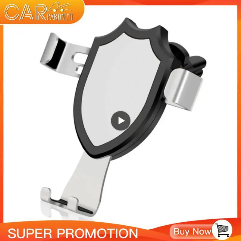 

Mobile Phone Holder Aluminum Alloy Practical Air Outlet Bracket Navigation Mobile Phone Rack Car Interior Accessories Creative