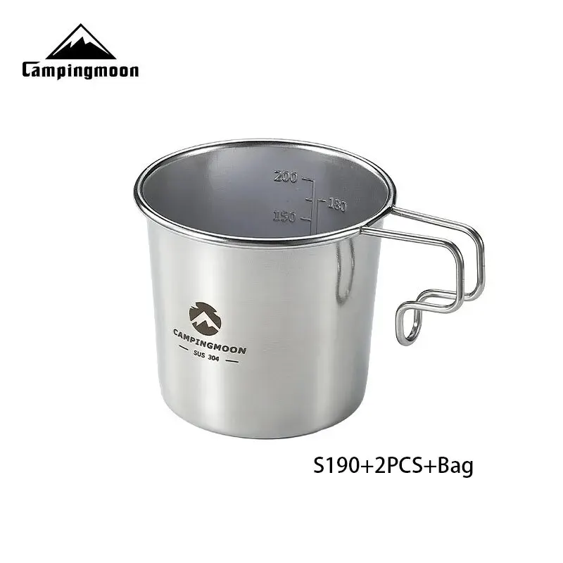 CAMPINGMOON S190 Портативная Уличная Кофейная Чашка Из 2 Шт. С Сумкой Для Переноски 210 Мл