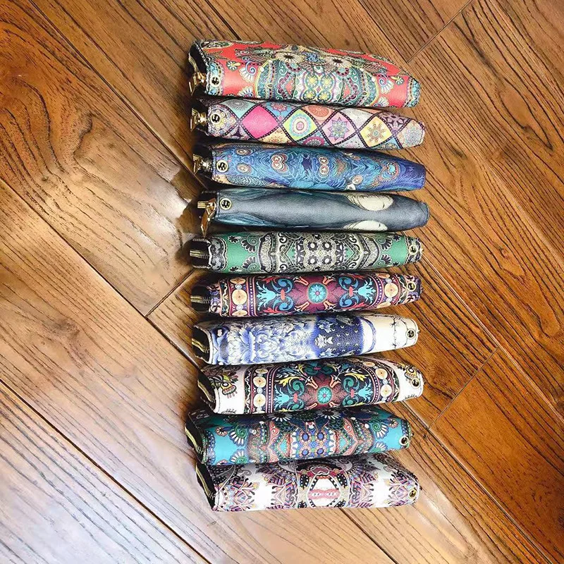 Ethnic Style Fashion Women's Wallet Creative Retro Handheld Bag Exquisite and Practical Girls' Single Pull Bag