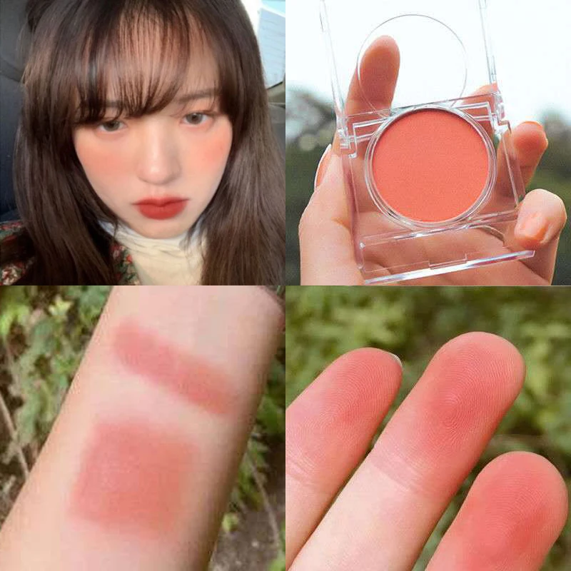 

5 Colors Face Contour Blush Palette Orange Peach Pink Rouge Natural Cheek Tint Pigment Korean Makeup Cosmetic