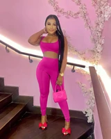 wishyear2022 2 piece leggings set sexy fashion outfits woman sporty active wear matching sets summer bodycon tracksuit