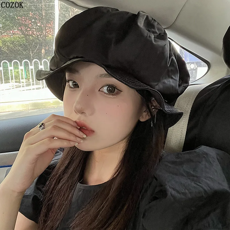 

The New Clouds Beret Head Circumference Small Face Fashion Trend Wild Hat Sports And Leisure Cap Boina Touca Bonnet Femme Gorro