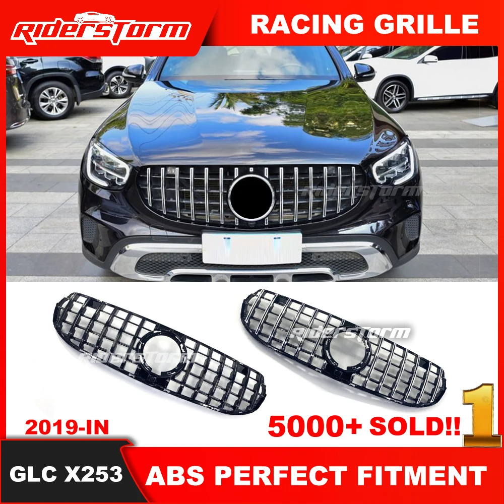 

Решетка переднего бампера 2020 + GLC class x253 для mercede GLC260 260L ABS x253 гриль W253 panamerica решетка для x253 внедорожника