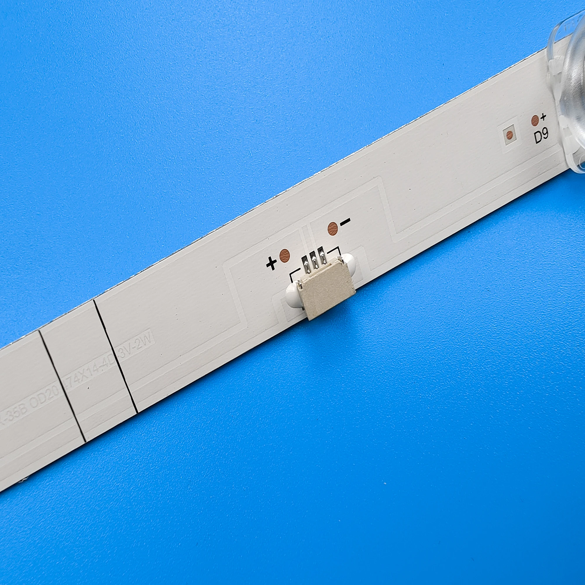 Фото 1 комплект, 4 светодиодный ных ленты для подсветки UN55NU7095G HRS_XM55T46_4X9_2W_MCPCB 14 мм _ 0 E47 IC-B-VZAA55DB05 №4