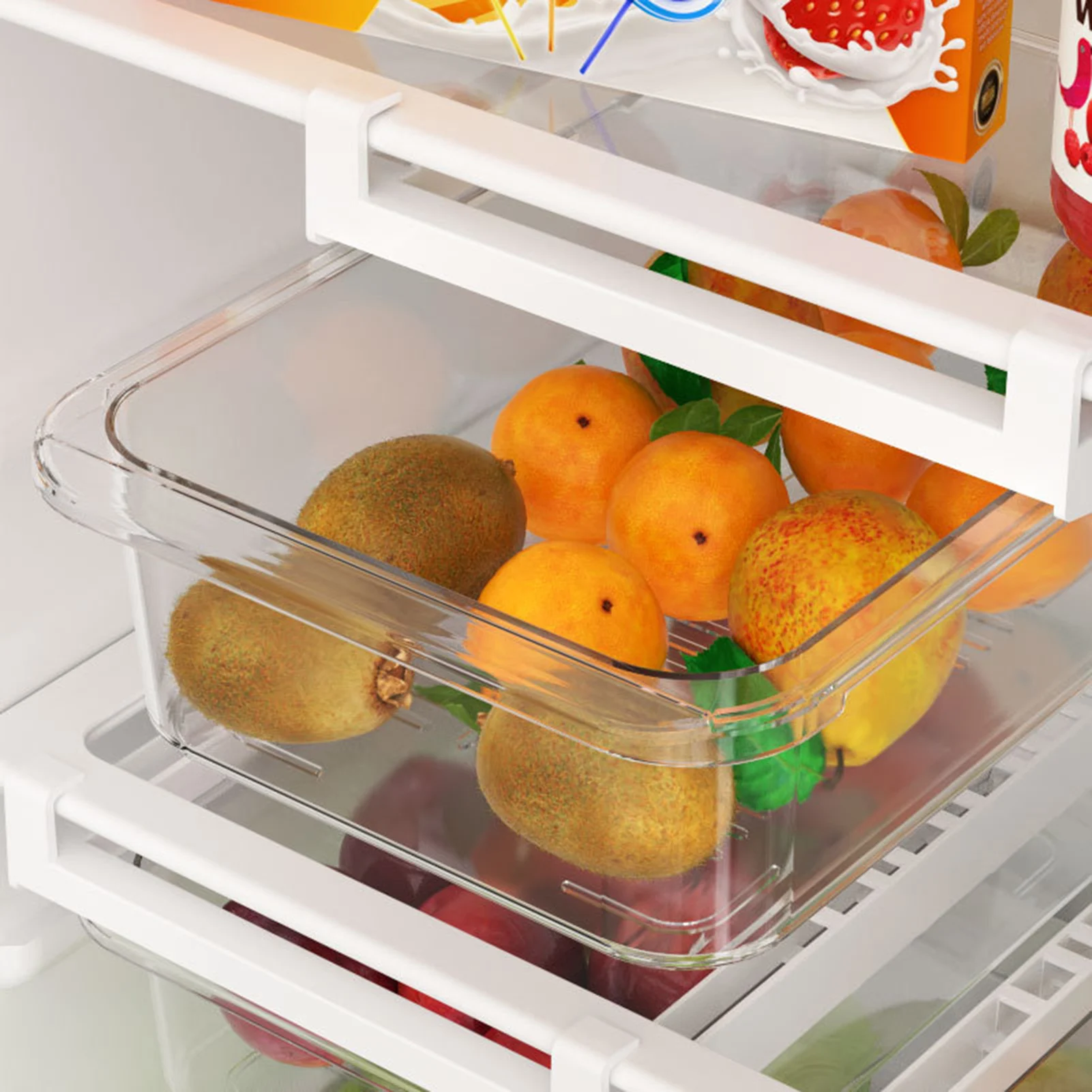 

Фотобокс для хранения, холодильник под полкой, прозрачный контейнер для хранения без бисфенола А для холодильника, фотошкаф