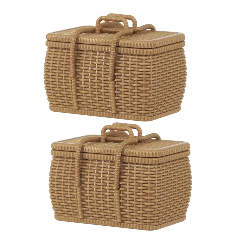 

1/6 Dollhouse Model Furniture Replacement Accessories Bjdob11 Mini Woven Bamboo Basket/Picnic Rattan Basket